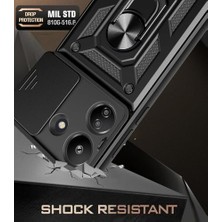 13C Uyumlu Kılıf – 2 Adet Ekran Koruyucu Dahil, Siyah | Askeri Düzey Koruma | Mıknatıslı Stand | Kamera Lens Koruması | Araç Içi Mıknatıslı Tutucu ile Uyumlu