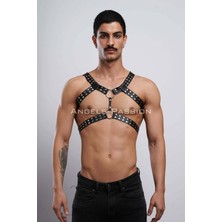 Alfa Aksesuar 03 Giyim Deri Erkek  Göğüs Kemeri, Erkek  Fantazi Iç Giyim, Gömlek Kemeri - BRFM103 Beruflic