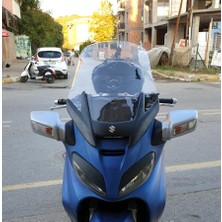 Motocam Suzuki Burgman 650 Ön Cam 2005-2008 Model 65CM Şeffaf Renkli 4mm