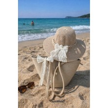 Günlük Tatil Plaj Çanta Şapka Takım