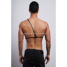 Alfa Aksesuar 03 Giyim Omuz Detaylı Erkek  Deri Göğüs Harness, Gömlek Kemeri - BRFM110 Beruflic