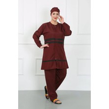 Alfa Aksesuar 03 Moda Büyük Beden Tesettür Mayo Bordo Beruflic