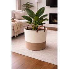 30*30 Dekoratif Sepet Saksılık