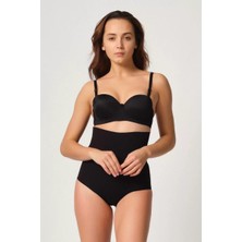 Alfa Aksesuar 03 Giyim Siyah Mı Emay 2708 Lazer Yüksek Bel Kesim Slip Hayalet Korse Beruflic