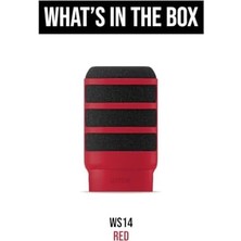 WS14 Premium Pop Filtre Podmic ve Podmic USB Için (Kırmızı)