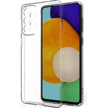 Galaxy ile Uyumlu A73 Kılıf Kamera Korumalı Süper Silikon Kapak Renksiz