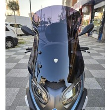 Motocam Piaggio Mp3 530 Ön Cam 2023-2026 Model 72CM Siyah Renkli 4mm Uzun