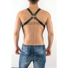 Alfa Aksesuar 03 Giyim Deri Erkek  Dansçı Kostüm - Erkek  Deri Dans Aksesuar - Gogo Giyim - Brfm4 Beruflic