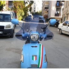 Motocam Rks Bitter Ön Cam 2022-2026 Model 41CM Füme Renkli 4mm Elcikli Aparatsız