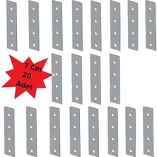 Mobilya, Dolap Yatak Duvara Sabitleme Bağlantı Aparatı Demiri Düz Gönye 1,5cm x 7 cm (20 Adet)