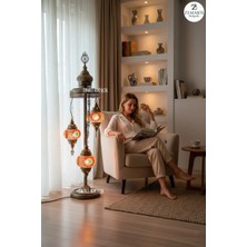 Zemaris Hediyelik El Yapımı Otantik Mozaik Lambader 3 Lü