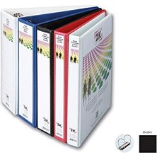 2k 05-2d-S 2 Halka D Mekanizmalı Klasör Kutu Içi, Siyah, 5 Cm, 10 Adet