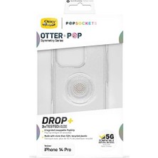 14 Pro Otter+Pop Kılıfı, Darbeye Dayanıklı, Düşmeye Dayanıklı, Popsockets Popgrip'li Koruyucu Kılıf, Askeri Standartlara Göre 3 Kez Test Edilmiştir, Yıldız Tozu