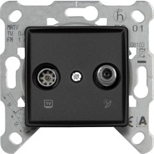 Life Gece Siyahı Tv Sat Sonlu Mekanizma ve Kapak