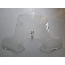 Motocam Falcon Martini 125 Ön Cam 2023-2026 Model 45CM Şeffaf Renkli 4mm Elcikli Aparatsız