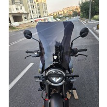 Motocam Husqvarna Svartpilen 401 Ön Cam 2020-2026 Model 47CM Siyah Renkli 4mm