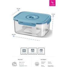 Taze Ürün Saklama Kabı 2500ML