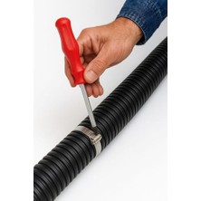 1 Adet Yıldız Tornavida,12 Adet Paslanmaz Çelik Hortum Kelepçeleri Sıralama Kiti, 1/4-2 Inç (6-51 Mm) Ayarlanabilir Solucan Dişli Boru Hortum Kelepçesi Yakıt Hattı, Sıhhi Tesisat, Otomotiv, Bahçe, Tüp