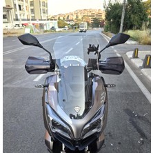 Motocam Rks Reale 125 Ön Cam 2023-2026 Model 55CM Şeffaf Renkli 4mm Kısa Spor Cam