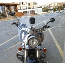 Motocam Suzuki C 800 Ön Cam 2004-2016 Model 61CM Şeffaf Renkli 4mm Aparatsızdır