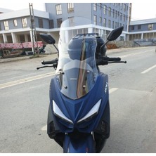 Motocam Arora Max T Easy 125 Ön Cam 2022-2026 Model 55CM Şeffaf Renkli 4mm Kısa