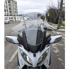 Motocam Suzuki Burgman 650 Ön Cam 2013-2018 Model 76CM Şeffaf Renkli 4mm