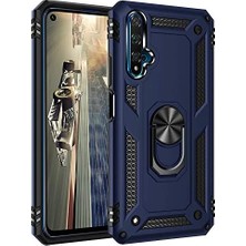 Honor 20 Için Kılıf Military Ring Holder Lacivert [honor 20 ile Uyumlu Kılıf - Lacivert]