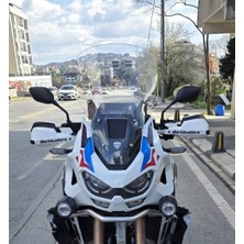 Motocam Honda Africa Twin Crf 1100 L4 Ön Cam 2023-2026 Model 54CM Şeffaf Renkli 4mm Uzun