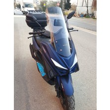 Motocam Arora Max T Easy 125 Ön Cam 2022-2026 Model 75CM Füme Renkli 4mm Uzun