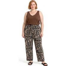 Cng Moda Desenli Yazlık Ince Bol Paça Pantolon