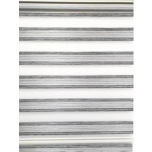 Özel Jaluzi Bambu Geniş Pliseli Renk Geçişli Bambu-Gri Zebra RZ-66005
