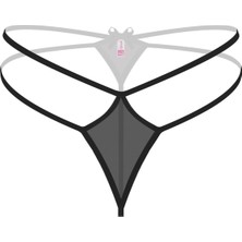 Alfa Aksesuar 03 Giyim Büyük Beden Siyah Fantezi String Külot Beruflic