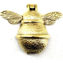 Venüs Shopping Eco Lounge Antika Tarz Dekoratif Pirinç Arı Kapı Tokmağı, Taktak - KÜÇÜK,123X150MM, Sarı