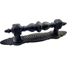 Venüs Shopping Antika Tarz Dekoratif Pirinç Ağır Kapı Çekme Kolu - Küçük, 215X40 Mm, Oksit