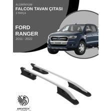 Turtle Ford Ranger (T6-P375/PX) 2011-2022 Falcon Tavan Çıtası - Gri