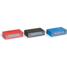 Feifei Portbag PÇ012 Çekmece Mavi-Kırmızı