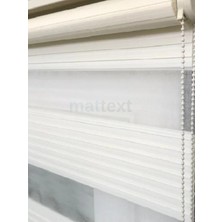 Mattext Krem Dar Plise  Zebra Perde