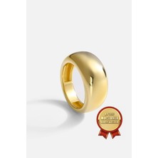 Meks Jewels Mikron Altın Kaplama 925 Ayar Gümüş Balon Yüzük