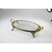 Roy King Classy Oval Sunum Tabak Antik 21X3
