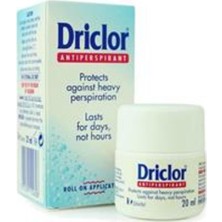 ( Kil Maskesi Hediye ) Driclor Antiperspirant Roll On 20ML ( 1 Adet )