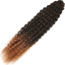 Feifei Brazilian Afro Dalgası / Siyah / Bakır Ombreli