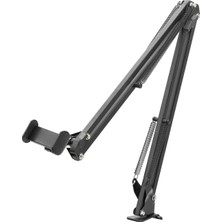 Venüs Shopping Mafsalli Kollu Masa Kenari Telefon ve Tablet Standi - Si̇yah ND1052