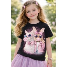 %100 Pamuklu Trend Dostlar Tasarımlı Çocuk T-Shirt