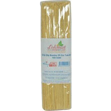 Feifei Şiş Bambu Şişleri 25 cm Takribi 100 Adet 1 Paket