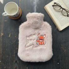 Venüs Shopping Mutlu Robot Hayvan Figürlü Pembe Peluş Sıcak Su Torbası 1 Lt – Yumuşak Kılıf, Uzun Süre S