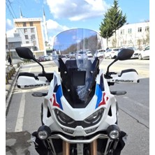 Motocam Honda Africa Twin Crf 1100 L4 Ön Cam 2023-2026 Model 46CM Füme Renkli 4mm Orijinal Boylu