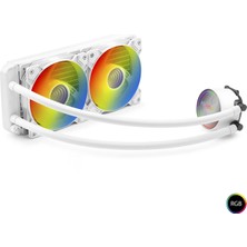 Venüs Shopping Argb Sıvı Soğutmalı Işlemci Fanı 240 mm - Beyaz ND2504