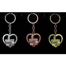 Uravas Store Metal Galata Kulesi Anahtarlık Kalp Tasarımlı
