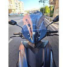 Motocam Yamaha Mio Aerox 125 Ön Cam 2023-2026 Model 43CM Füme Renkli 4mm Sportif