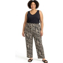 Cng Moda Desenli Yazlık Ince Bol Paça Pantolon